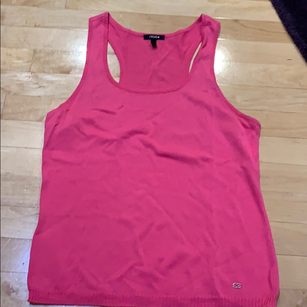 ESCADA WOMENS SIZE 38 HOT PINK TANK RACERBACK